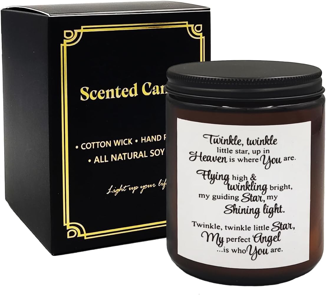 Mancheng-zi Scented Candles - Miscarriage & Pregnancy Loss Memorial Gifts, Angel Baby Sympathy Gifts for Mothers & Parents