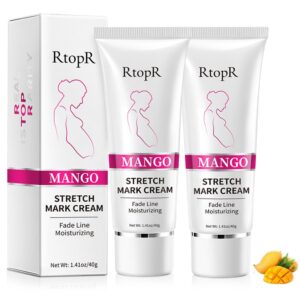 2 PCS Stretch Marks and Scar Cream, Stretch Mark and Scar Removal Cream for Pregnancy, Belly Creams for Wrinkles, Obesity Fat Marks Scars Moisturizing, Remove Marks