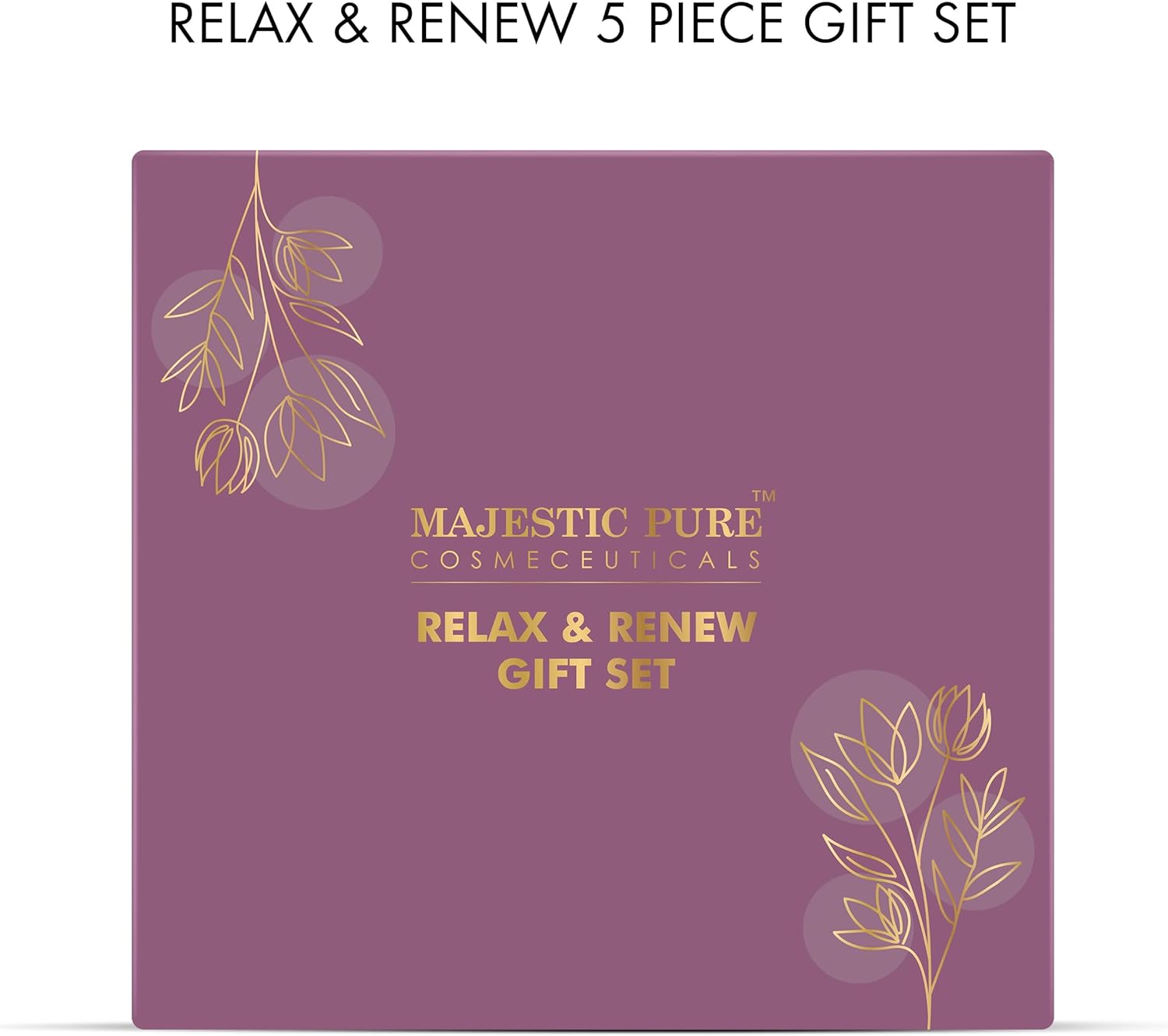 Majestic Pure 5-Piece Father's Day Gift Set: Essential Oils, Candle, Cream, Scrub, Mask - Image 2