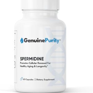 Liposomal Spermidine 8mg | Spermidine-Rich Wheat Germ Extract | for Women & Men to Promote Cellular Renewal for Healthy Aging | Gluten Free, Vegan, USA Made, Non-GMO | 60 Capsules