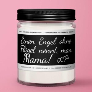 Mama Scented Candle an Angel Without Wings is Called Mama Scent Huge Bouquet of Flowers, Scented Soy Candle, Home Decor Candle