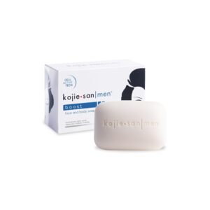 Kojie San Men Face and Body Soap – 135g | Deep Cleansing Bar for Smooth, Fresh, and Hydrated Skin | Sulfate-Free and Paraben-Free