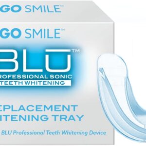 GO SMILE Sonic BLU Hands-Free Sonic Toothbrush Replacement Silicone Whitening Tray - Use with Blue Light Foaming Toothpaste Or Teeth Whitening Gel for Gentle Whitening with No Tooth Sensitivity, 1 Ct