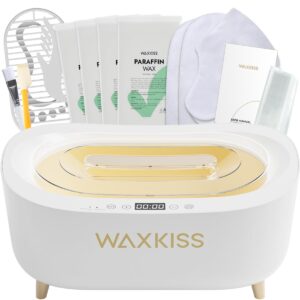 Waxkiss Intelligent Paraffin Wax Machine for Hands & Feet, Fast Melting 4500ml Large Capacity Paraffin Bath Warmer Kit with Paraffin Blocks