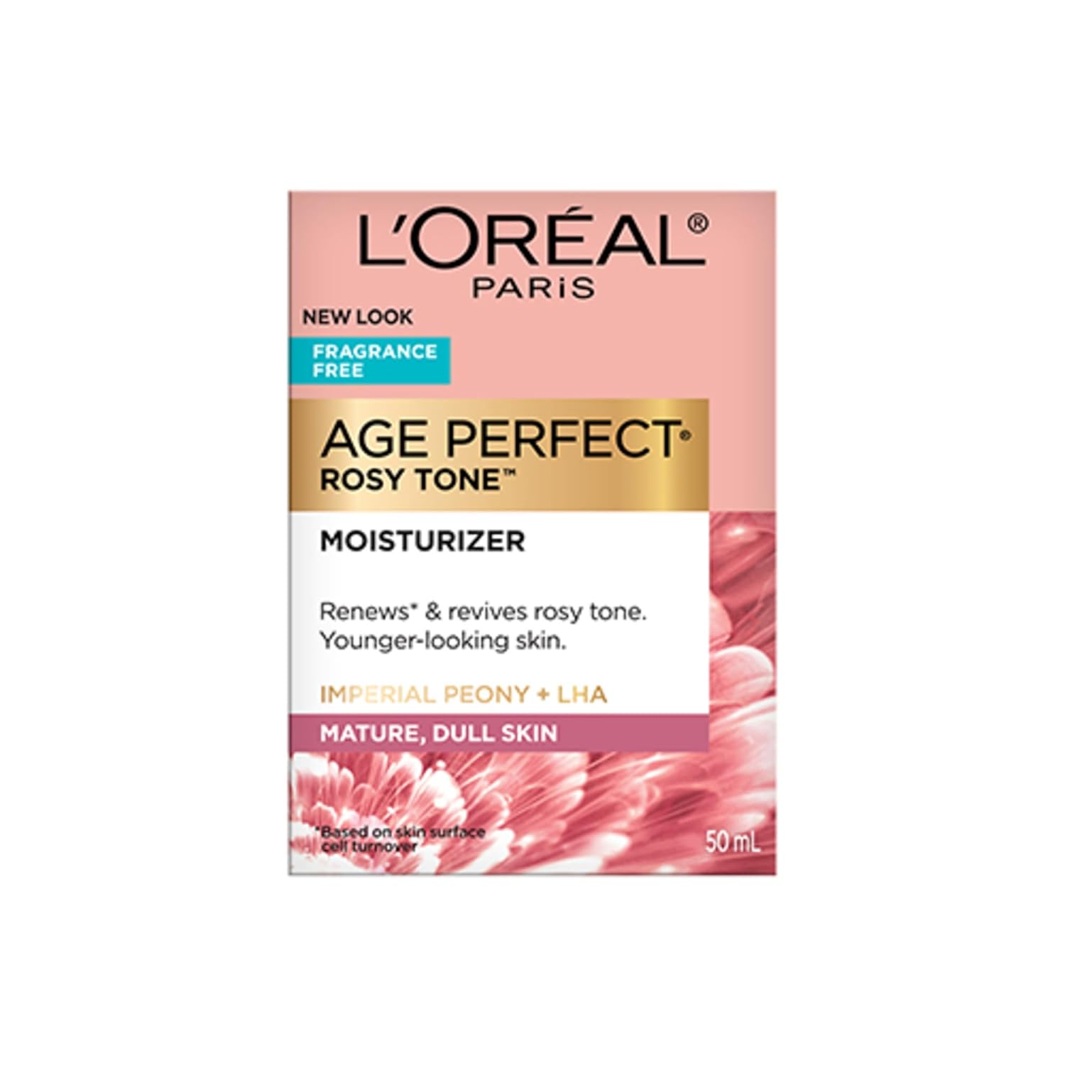 L’Oreal Paris Age Perfect Rosy Tone Anti-Aging Face Moisturizer, Renew & Revive Healthy Tone, Fragrance Free, 1.7 oz - Image 9