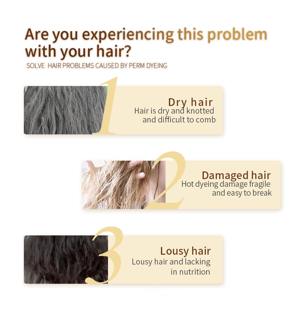 Argan Oil Hair Mask, Repair Split Ends Dry Damaged Hair, Moisturizing & Smoothing Hair Mask for Dry Damaged Hair of All Hair Types 16.90 oz 500 ml (29.90oz-850ml), milky white - Image 2