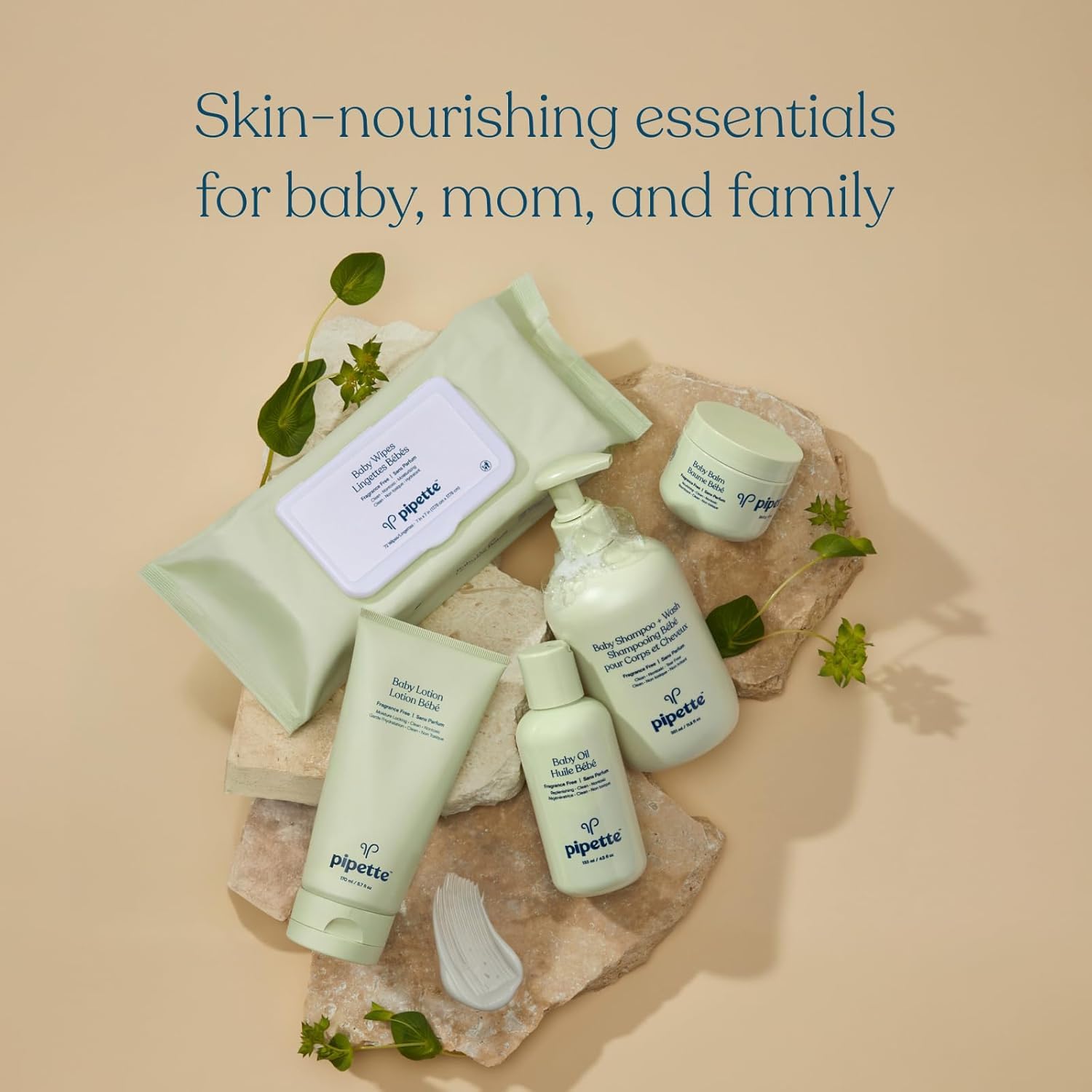Pipette Vanilla + Ylang Ylang Baby Shampoo + Wash and Baby Lotion Duo, Clean, Tear-Free Bath Time, Sulfate-Free, Paraben-Free, Silicone-Free, Sensitive Skin, Hypoallergenic, Non-Toxic - Image 5