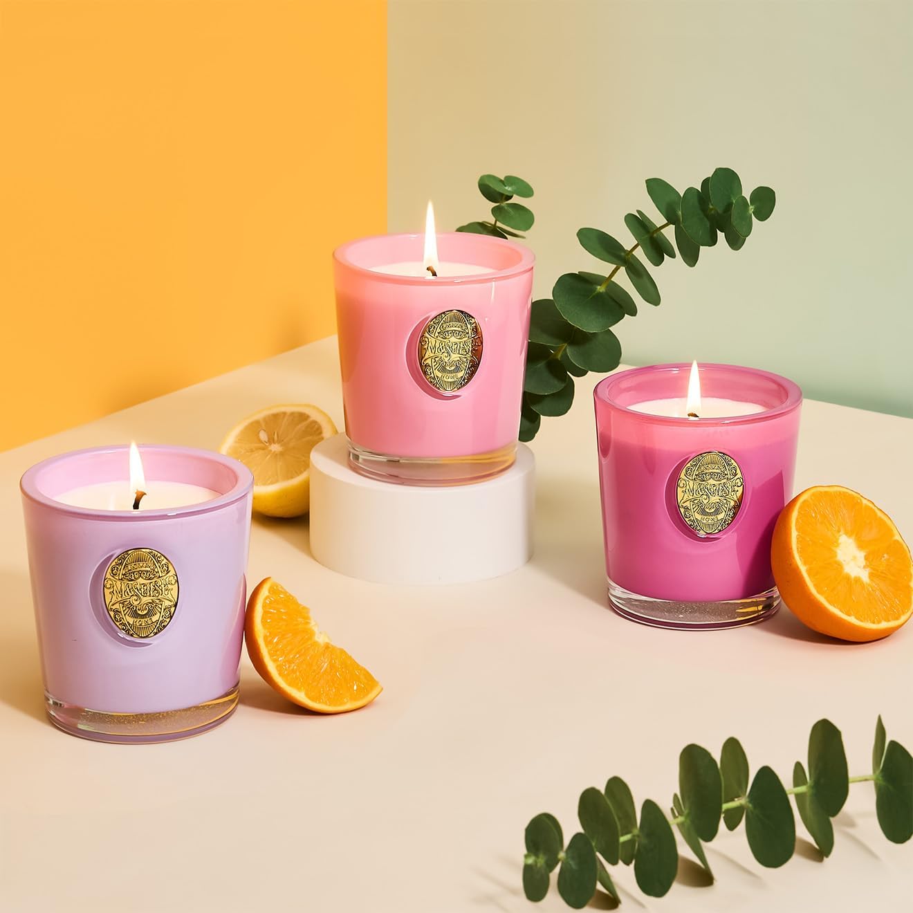M&SENSE Natural Soy Candle| Peony Blush Pink | 10.2 oz, 55H Burn | Luxury Scented Candle for Relaxation, Gifting, Home Décor | for Bedroom, Office, Party - Image 6