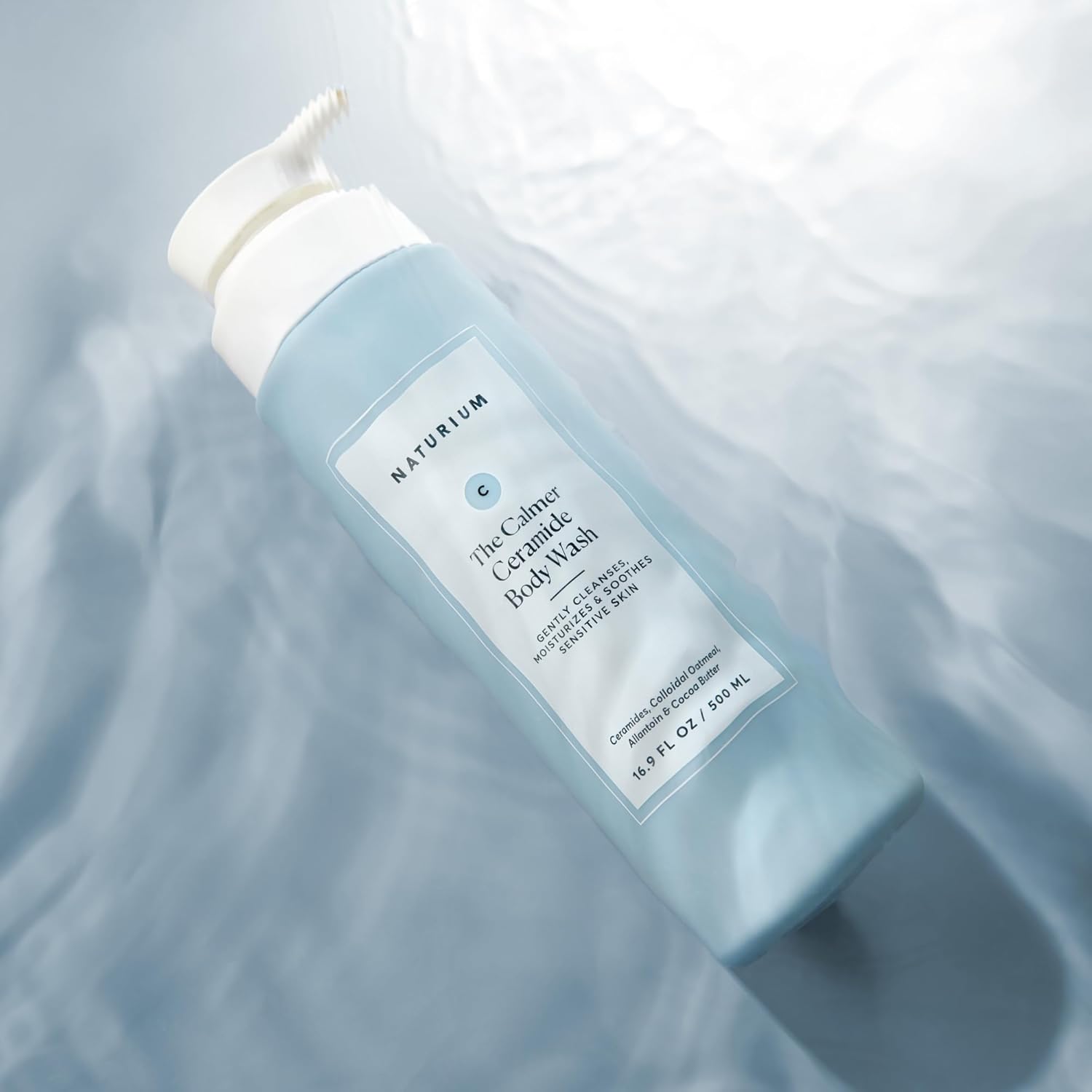 Naturium Calmer Fragrance-Free Ceramide Body Wash 16.9 oz for Dry Sensitive Skin - Image 6