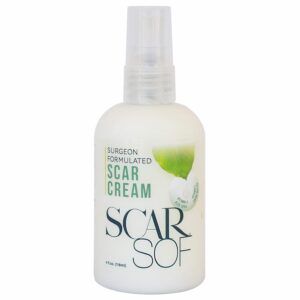 ScarSof Scar Cream - Advanced Scar Cream Made with 100% Organic Aloe Vera and All Natural Emu Oil - Helps Scar Appearance and Overall Skin Health - 4 oz