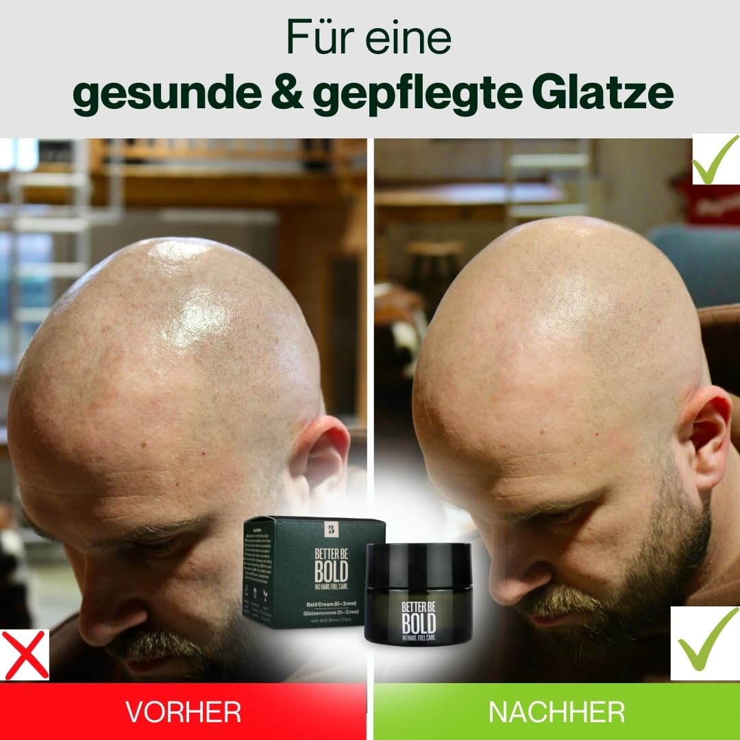 Nourishing bald cream (0-3 mm) with matte effect. Absorbs quickly. Fresh fragrance. Soothing skin after shaving thanks to magnolia extract. Natural and vegan. Made in Germany - Image 2