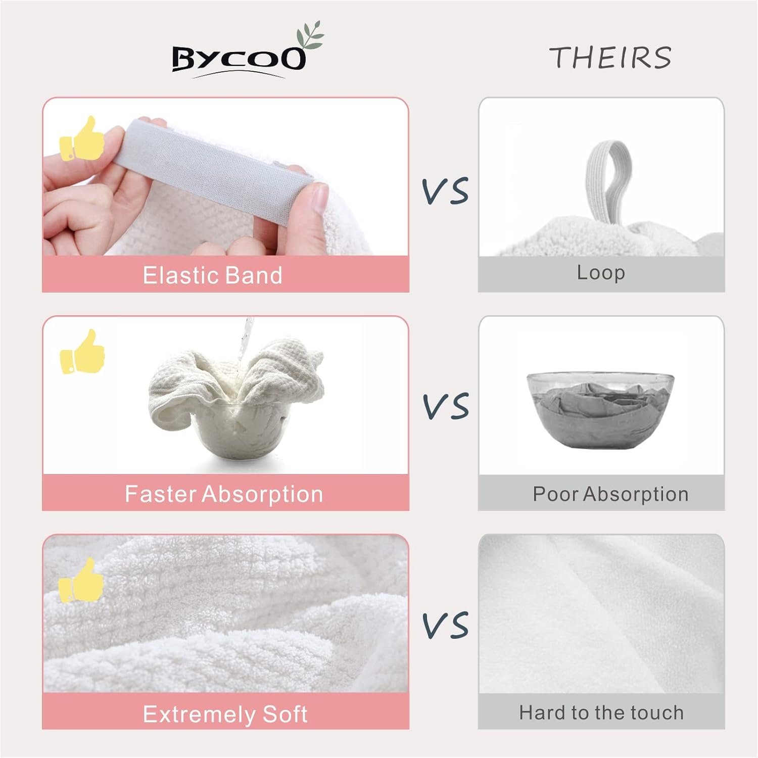 Large Microfiber Hair Towel Wrap for Women, Anti Frizz Drying Towel, Fast Dry Turban Wet Hair, Long, Thick, Curly Super Absorbent Soft Towels - White X-Large - Image 3