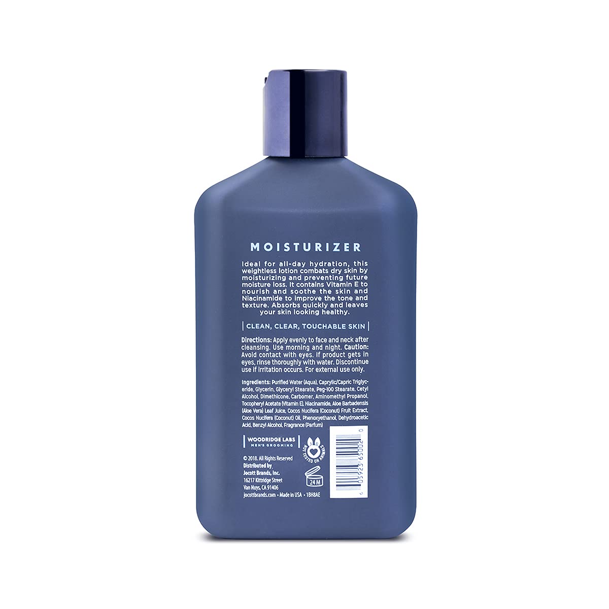Wooridge Labs Men's Grooming Facial Moisturizer with Vitamin E & Niacinamide - Soothes Freshly Shaved Skin | Lightweight, All-Day Hydration | Non-Greasy | Paraben & Cruelty Free | Made in USA (8 oz) - Image 2
