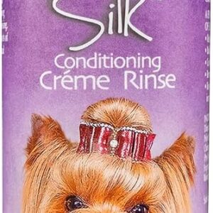 Bio-Groom Silk Creme Rinse Dog Conditioner - Conditioner for Dogs, Puppy Conditioner, Dog Conditioner Detangler, Dog Hair Conditioner - 12 Fl Oz 1-Pack