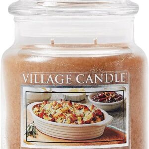 Village Candle Savory Stuffing Candle, Medium Apothecary, 14oz