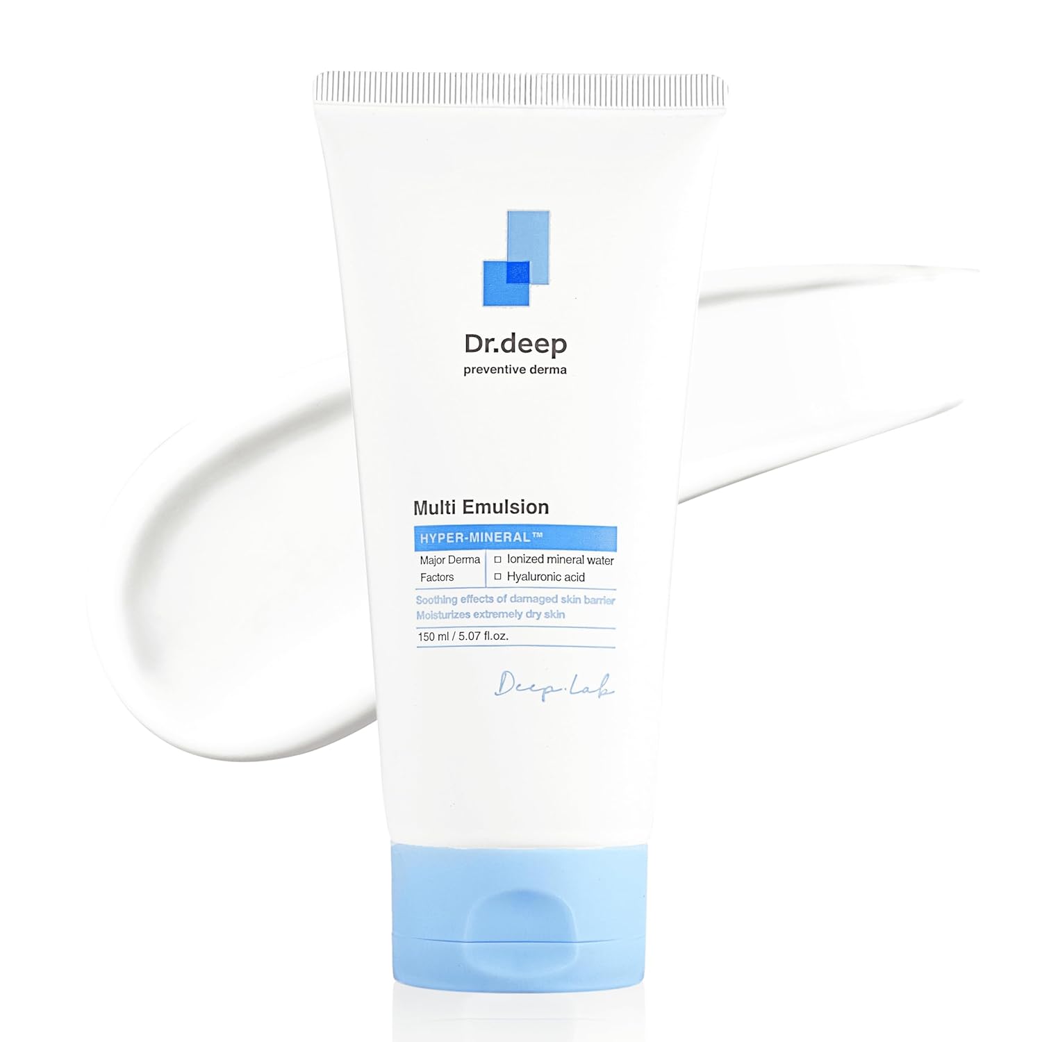 Dr.Deep Multi Emulsion - Lightweight Moisturizer for Sensitive, Dry & Itchy Skin, Hydrating Emulsion with Shea Butter & Allantoin for Skin-Barrier Repair, 5.07 fl. oz