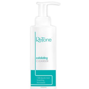 ReTone Keratosis Pilaris Exfoliating Body Cleanser Wash for KP treatment, Body Acne - Gentle Glycolic acid wash to exfoliate and soften rough, bumpy skin. (KP Wash)