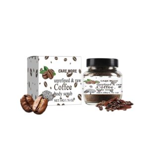 Exfoliating Body Scrub - Coffee Body Scrub with Organic Coffee Extract, for Moisturizing and Exfoliating Skin, Face, Hand, Foot,Great Gifts for Women 1.76 OZ