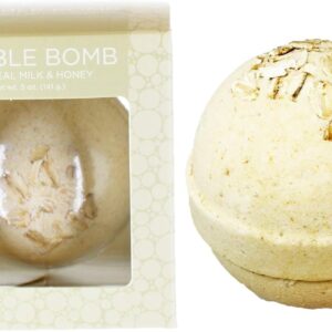 Oatmeal Bath Bomb for Women, Girls & Kids - Bubble Bomb with Milk & Honey - Scented Vanilla Bath Bombs for Mothers Day Gift - Incredible Scent, USA Made by Two Sisters