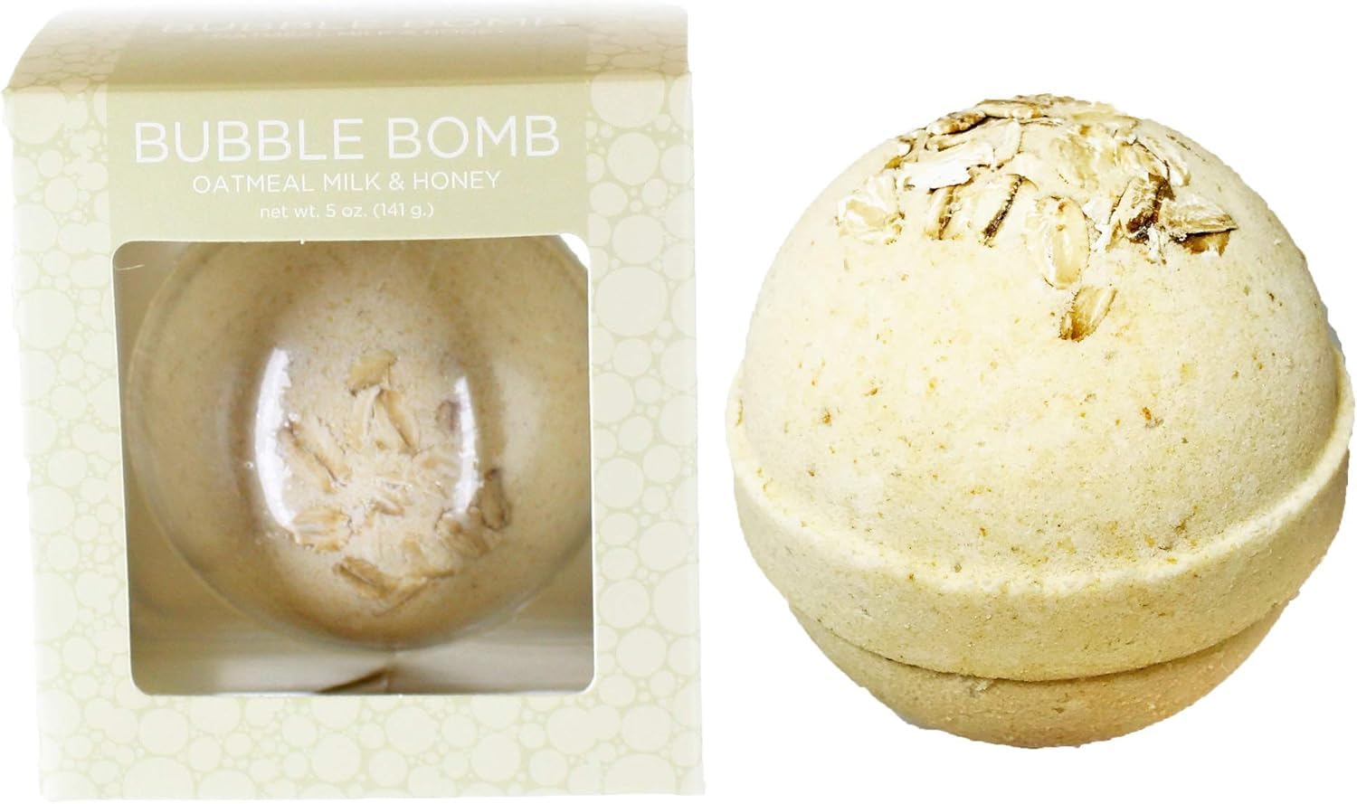 Oatmeal Bath Bomb for Women, Girls & Kids - Bubble Bomb with Milk & Honey - Scented Vanilla Bath Bombs for Mothers Day Gift - Incredible Scent, USA Made by Two Sisters