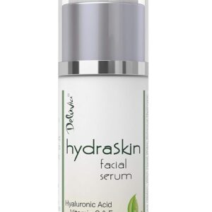 Deluvia Vitamin C Serum for Face, Hyaluronic Acid Facial Serum, Hydrating Serum with Moisturizing Vitamin E & Organic Aloe Vera for Sensitive and Dry Skin