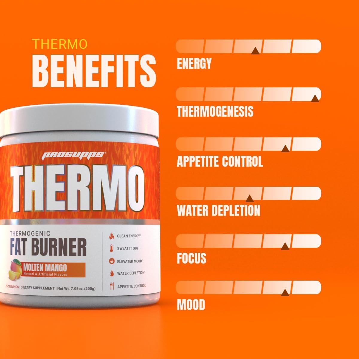 PROSUPPS Molten Mango Thermogenic Fat Burner Powder for Weight Loss, 25 Servings - Image 8