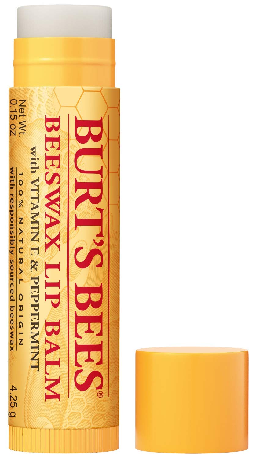 Burt's Bees 100% Natural Lip Balm Gift Set, Original Beeswax & Peppermint (4 Pack) - Image 2