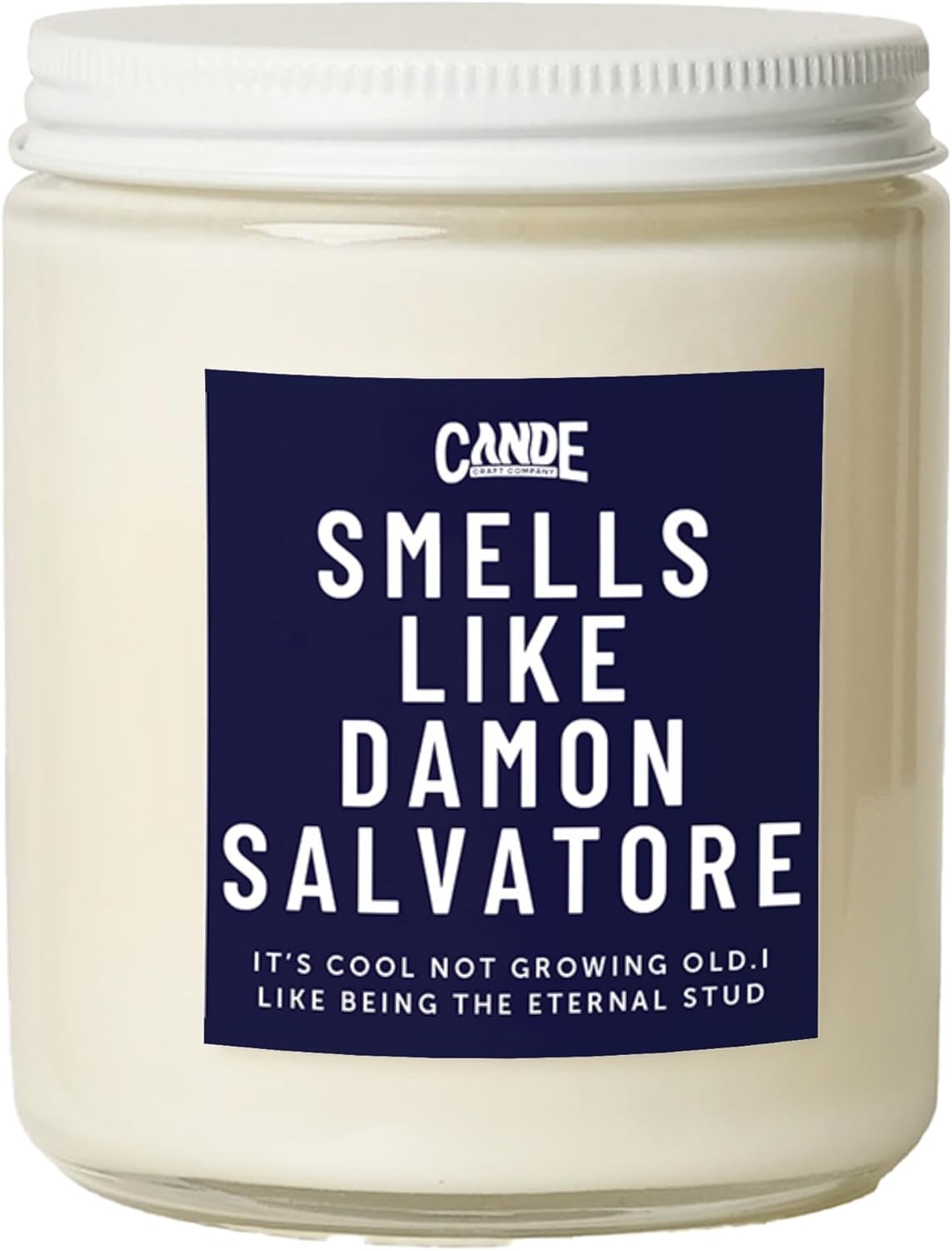 CE Craft Smells Like Damon Salvatore Candle - Bourbon + Vanilla Scented - Gift for Her, Celebrity Prayer Candle, Vampire Candle, Girlfriend Gift (Midnight Musk)