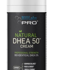 DHEA Cream 50mg for Women and Men, Maximum Strength Natural DHEA Cosmetic Formulation for Skin Hydration Balance, Pure, Non-GMO, Gluten-Free, Paraben-Free, Skin Cream 2-Month Supply (Unscented - 3oz)