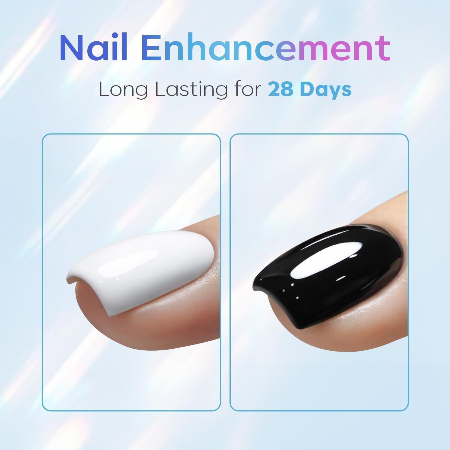modelones Gel Top Coat, 15ml No Wipe Gel Nail Polish High Gloss Top Coat Shiny Long Lasting Clear Top for Acrylic Nails, Need U V/LED Lamp for Home DIY Gift and Summer Nail Salon - Image 3