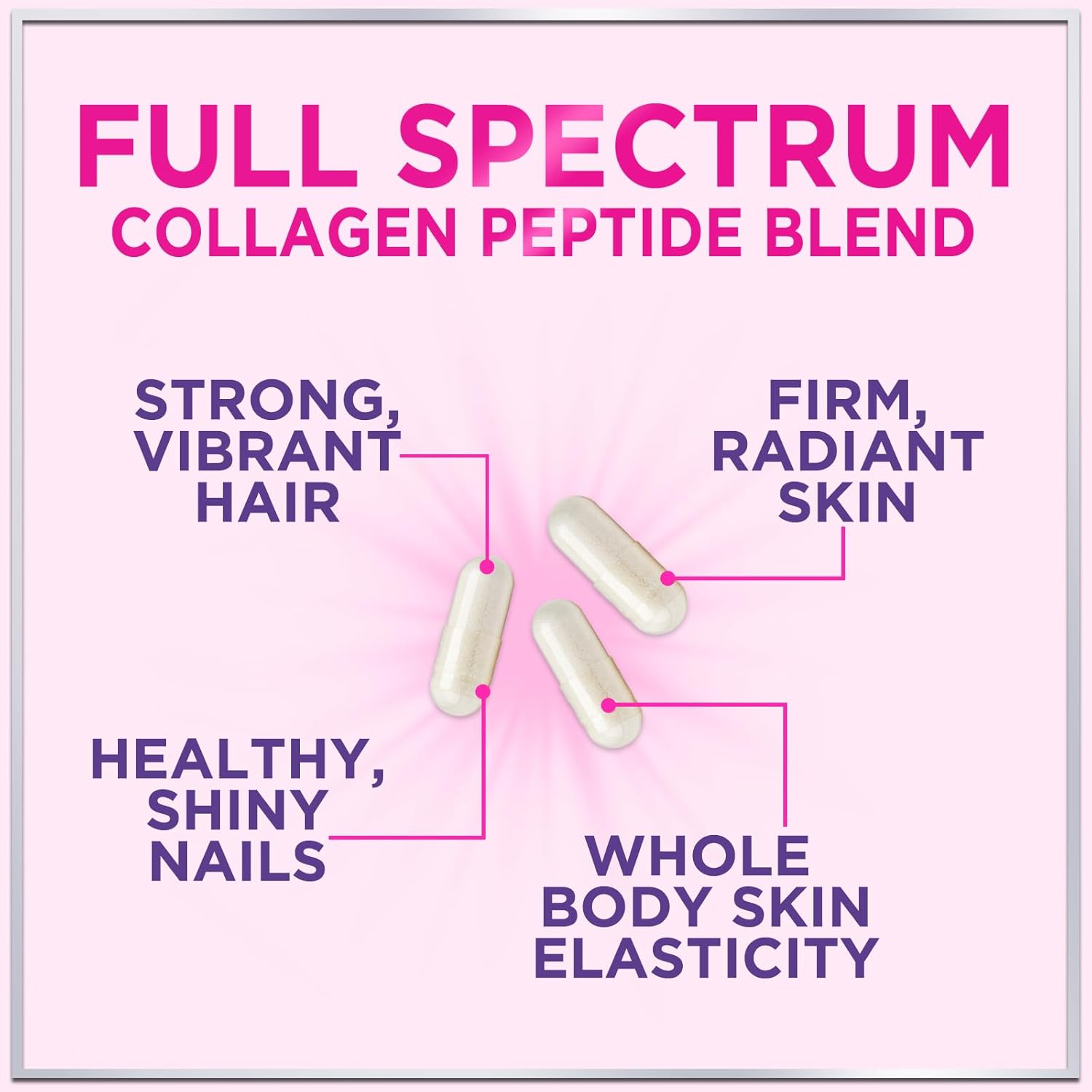 5 Types Hydrolyzed Collagen Complex for Hair Skin Nails Joints - 120 Capsules - Image 5