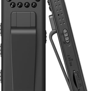 L7 Mini Body Camera with Hidden Camera 1080P HD Recording Night Vision,Built-in 1000 mAh 8HR Battery Life Wearable Camcorder for Outdoor,Home,Sports,Pet Records,Security,Work Records