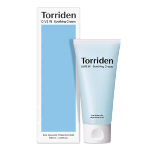 Torriden DIVE IN Hyaluronic Acid Soothing Cream Tube Type 100ml (3.38 fl. oz) | Revitalizing Facial Moisturizer for Sensitive and Dry Skin | Hyaluronic Acid, Panthenol, Allantoin