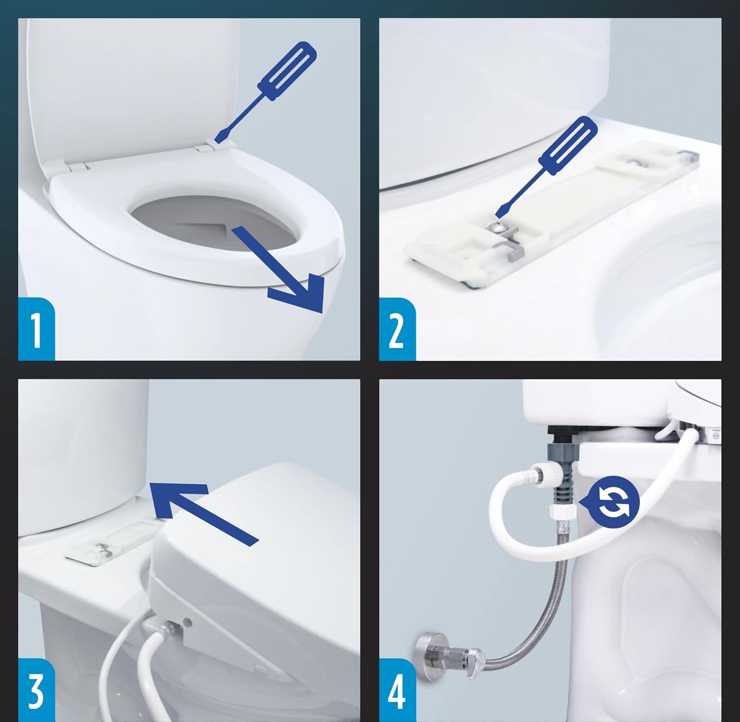 TOTO SW3054#12 S550E Electronic Bidet Toilet Seat with Cleansing Warm, Nightlight, Auto Open and Close Lid, Instantaneous Water Heating, and EWATER+, Elongated Classic, Sedona Beige - Image 9
