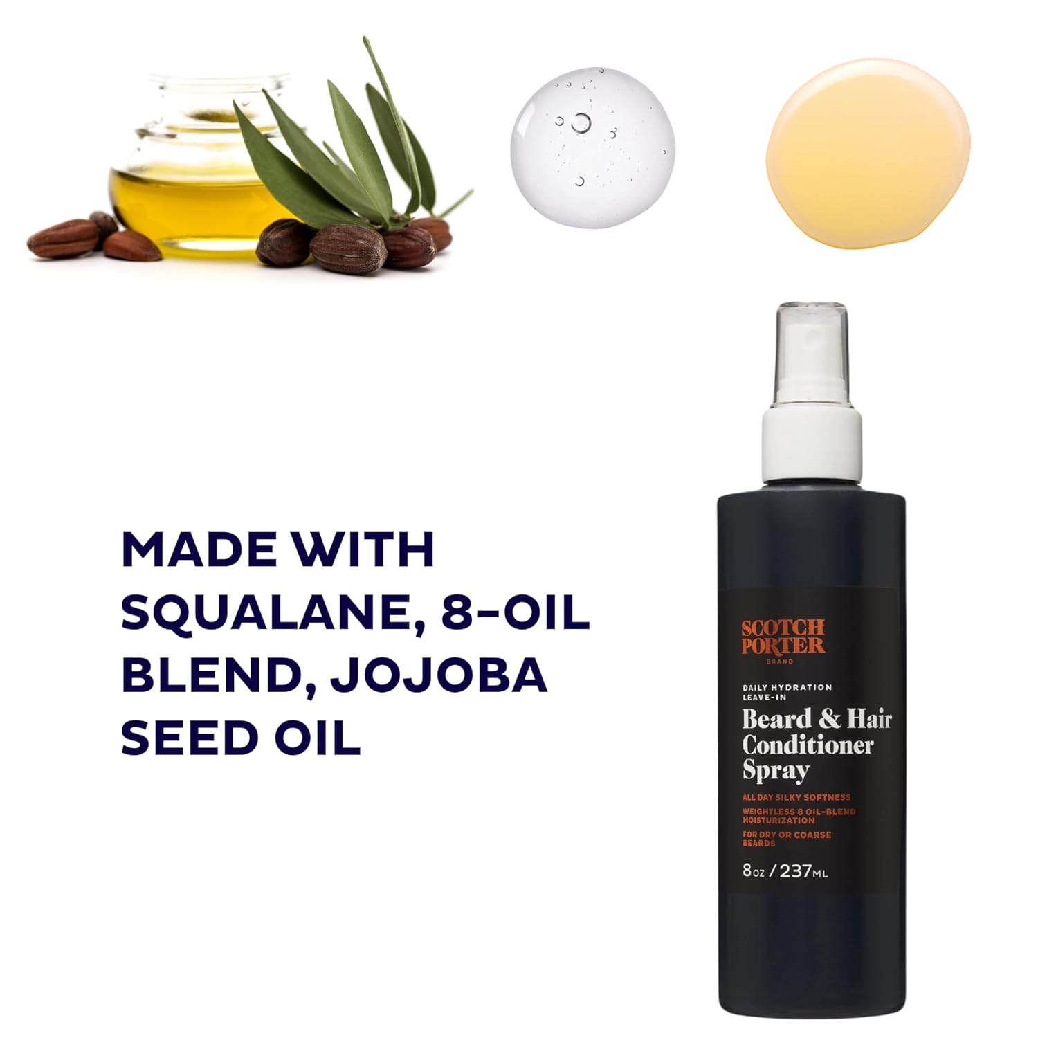 Scotch Porter Daily Hydration Conditioner Spray for Beard and Hair, 8oz - Image 3