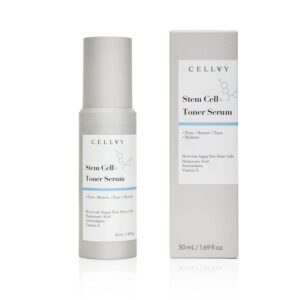 Stem Cell + Toner Serum w/Moroccan Argan Tree Stem Cells, Korean Taiwanese Stem Cell Skincare w/Hyaluronic Acid & Antioxidants, Firming, Hydrating, Anti-Aging, Boosts Collagen Production