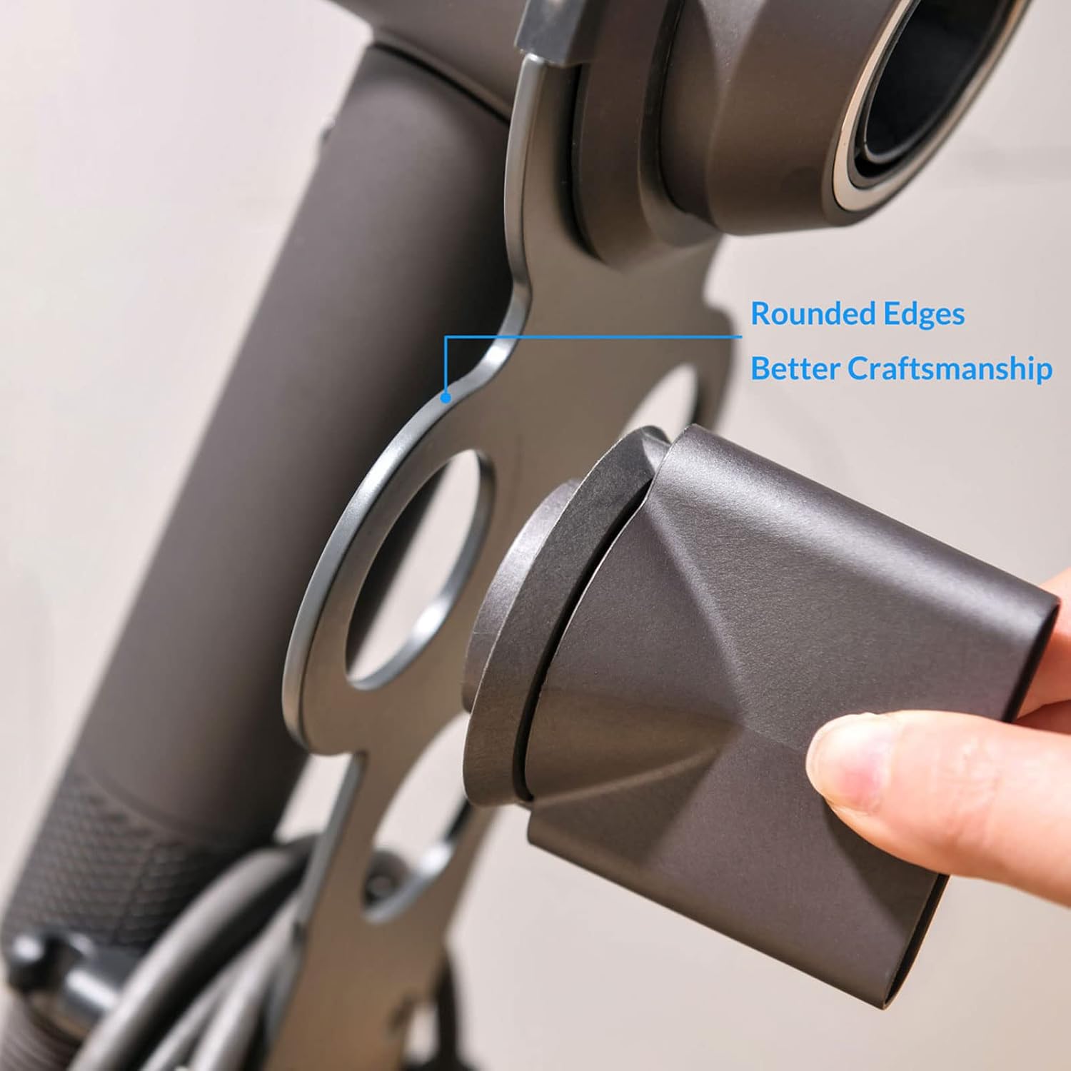 Simpletome Dyson Supersonic Hair Dryer Stand with Cable Organizer, Heavy Duty Steel, Grey - Image 7