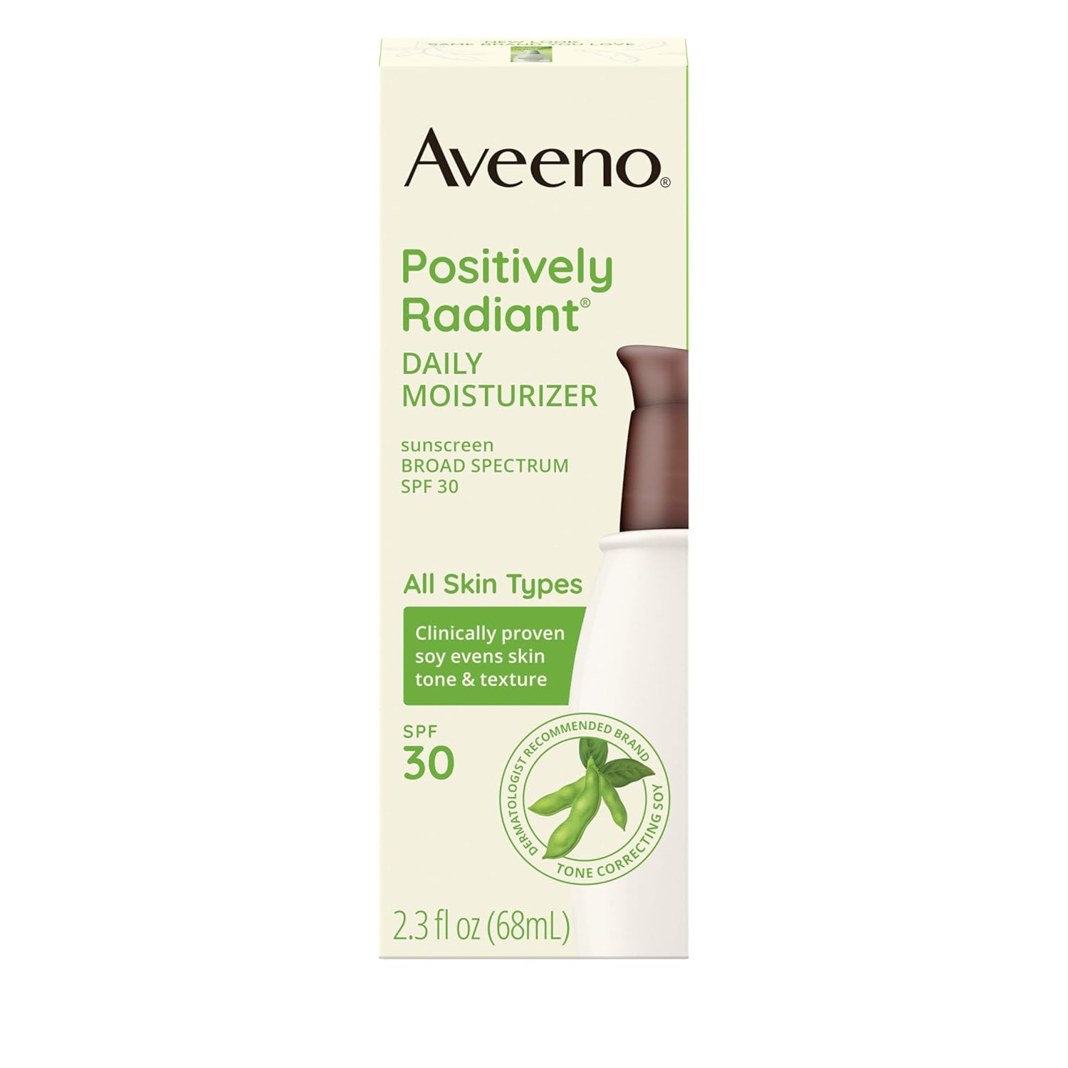 Aveeno Positively Radiant SPF 30 Face Moisturizer 2.3 oz Oil-Free Hydrating Formula - Image 7