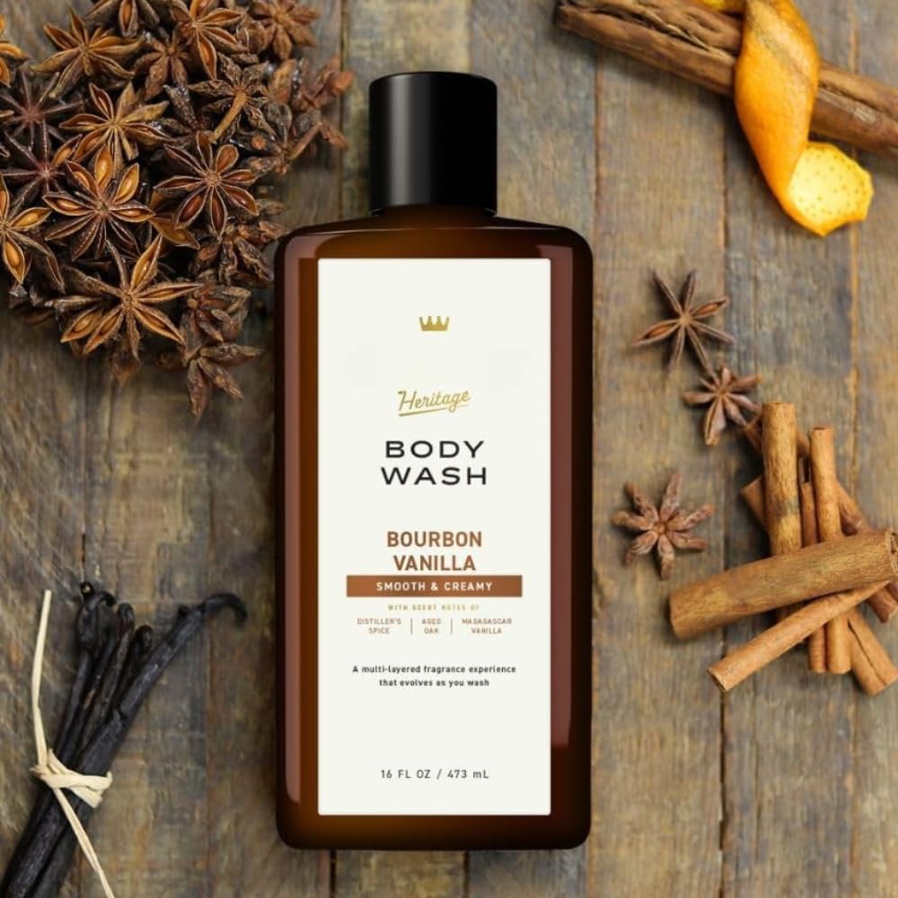 Men's Body Wash, Bourbon Vanilla Scent, 16 oz (Pack of 1) - Image 3