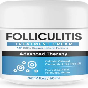 Folliculitis Treatment Cream, Effective Folliculitis Cream for Body, Face, Scalp, Professional Treatment for Folliculitis Scalp, Severe Folliculitis Treatment Body, Safe, Fast-Acting & Gentle