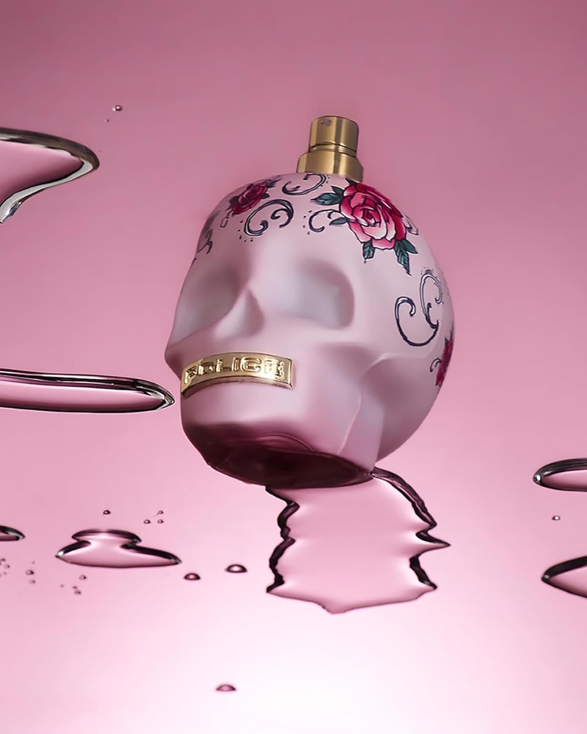 To Be Tattooart For Woman By Police - Fragrance For Women - Floral Fruity Gourmand Scent - Creamy Sandalwood And A Powdery-Sweet Marshmallow Accord - Eye-Catching Skull Bottle - 4.2 Oz EDP Spray - Image 4