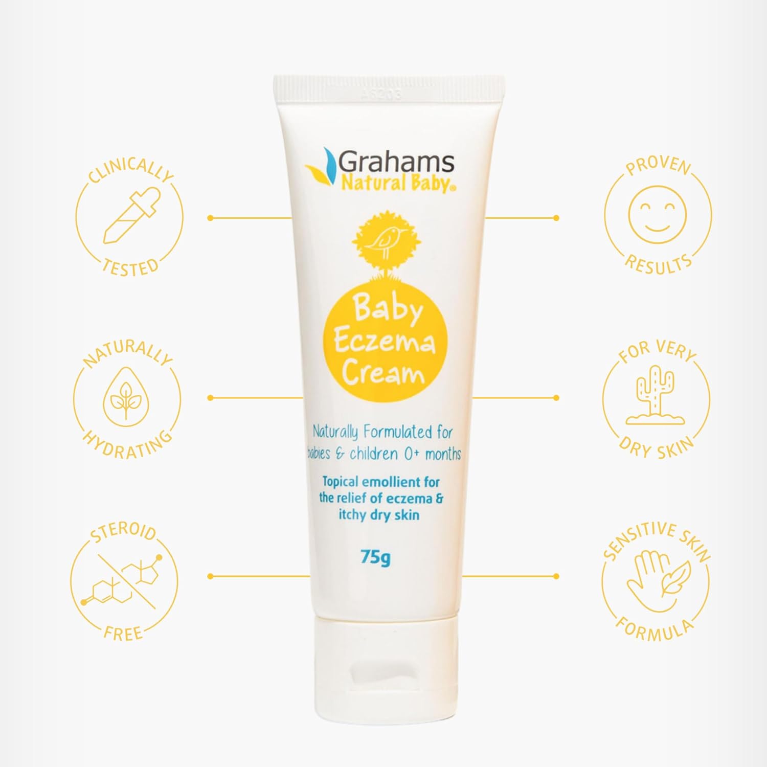 Gentle Baby Eczema Cream Moisturizer for Newborn to 12 Years, 75g, Steroid-Free - Image 7