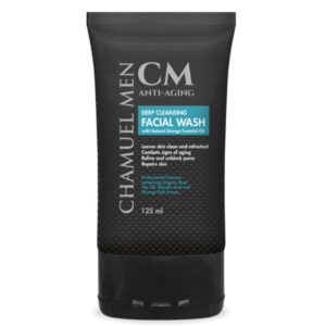 Anti-Aging Face Cleanser - Deep Cleaning & Exfoliating Mens Face Wash Fights Acne & Wrinkles w/Organic Rose Hip, Aloe & Glycolic Acid for Oily, Dry, Sensitive or Combination Skin, 125ml.