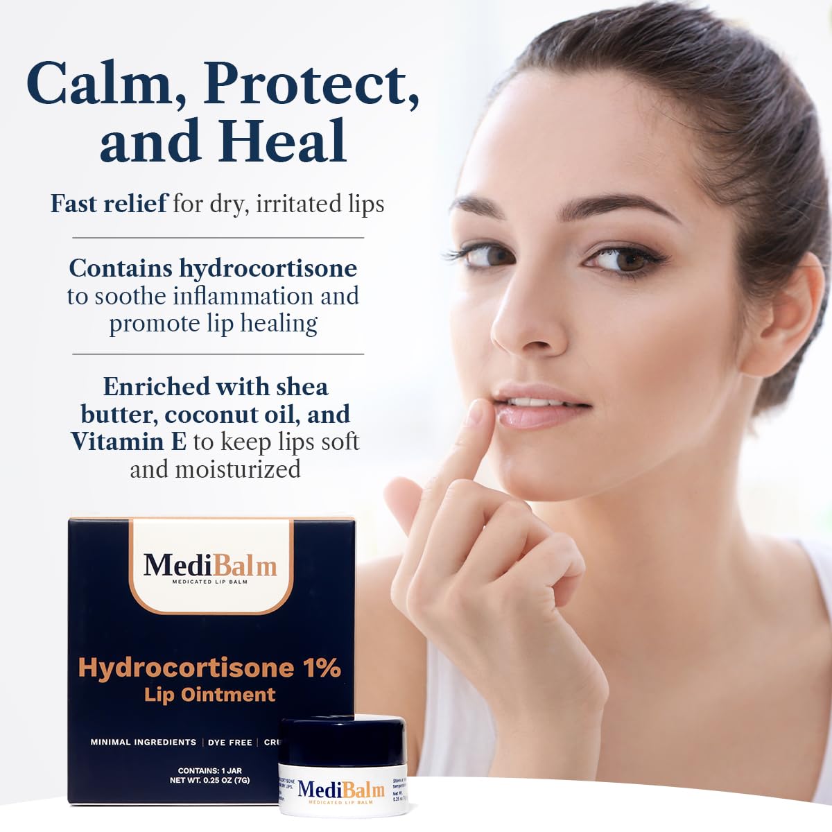 1% Hydrocortisone Lip Balm – Petrolatum-Free Relief for Chapped, Dry, or Irritated Lips due to Accutane, Isotretinoin associated Cheilitis, Weather Damage, and more - Unflavored - Image 2