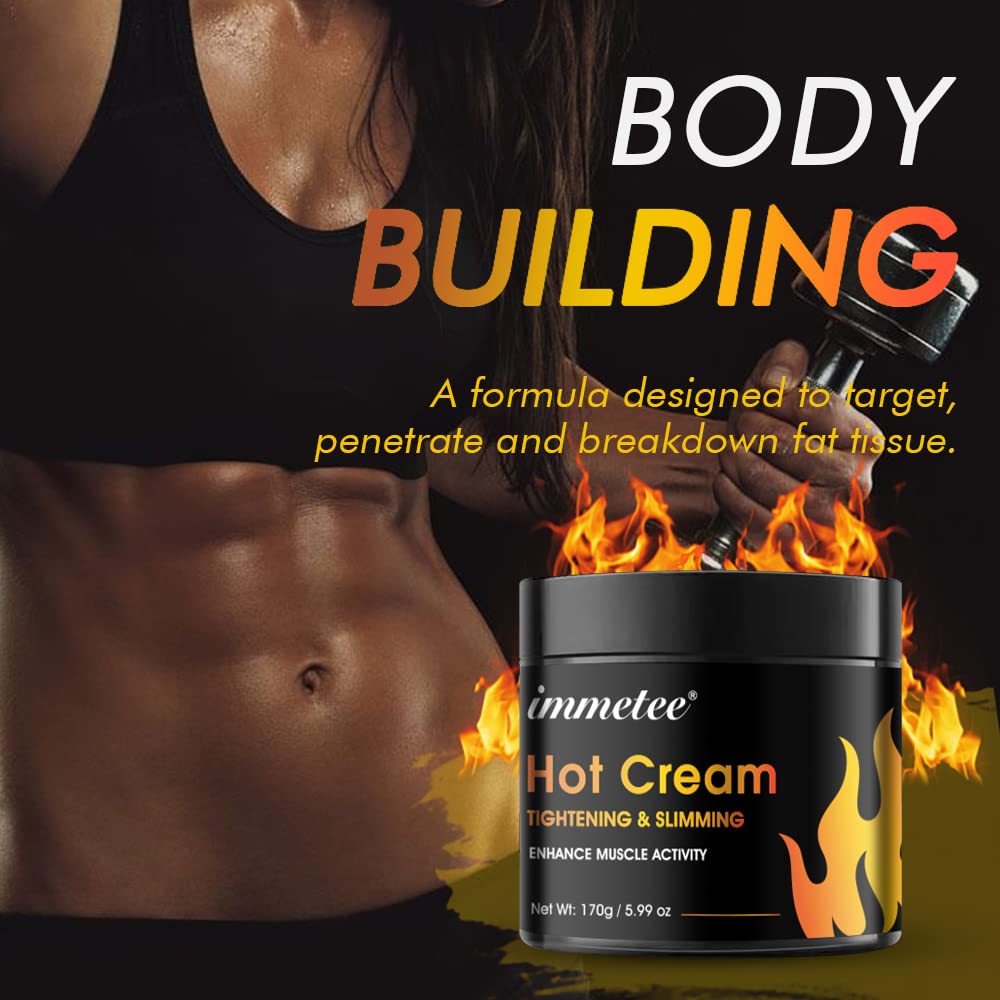 Intense Hot Cream Sweat Gel for Belly Fat and Cellulite Reduction, 170g Volume - Image 3