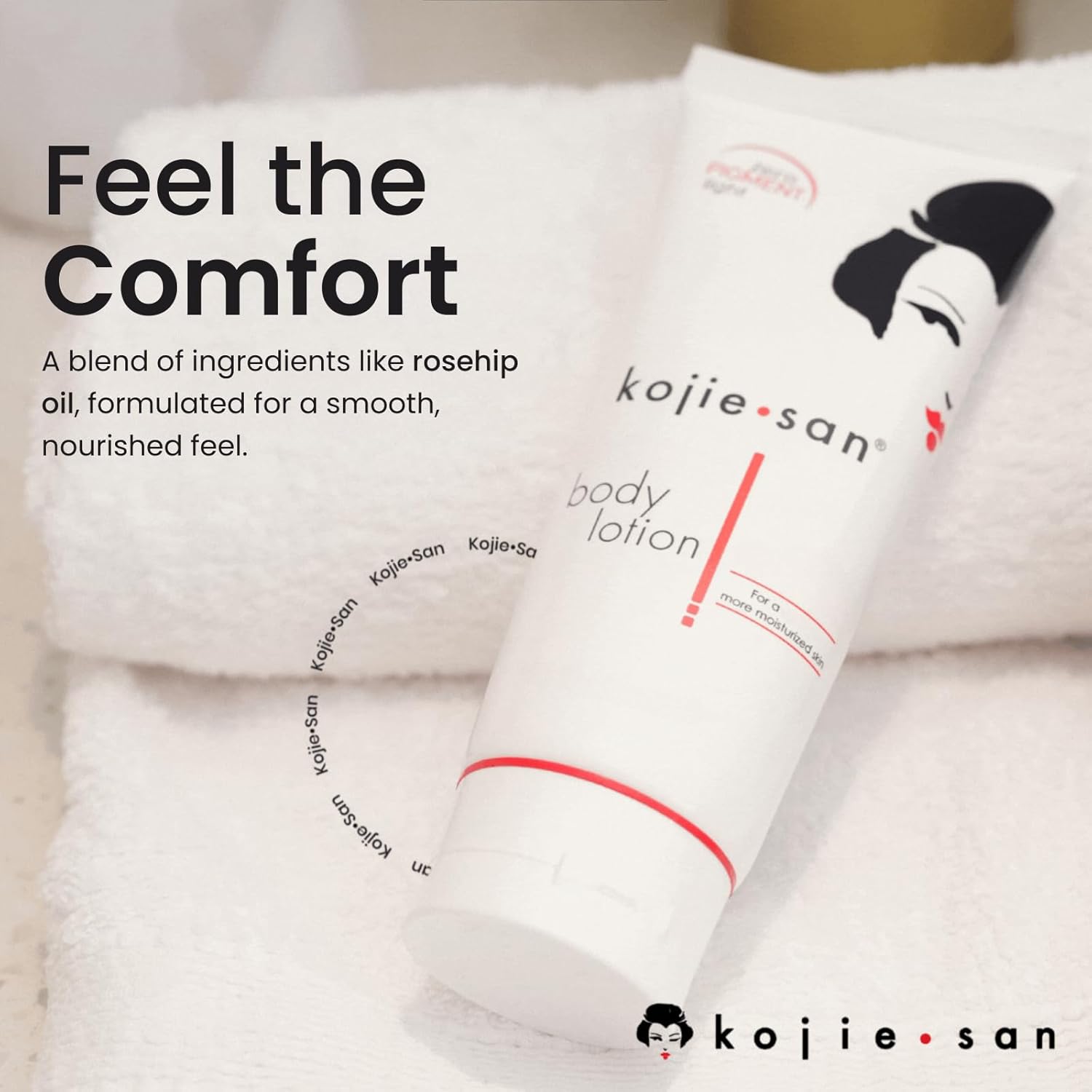 Kojie San Kojic Acid Body Lotion - Nourishing & Skin Refining Body Lotion with Rosehip, Shea Butter & Vitamin E for Flawless Even Skin Tone - 100G - Image 3