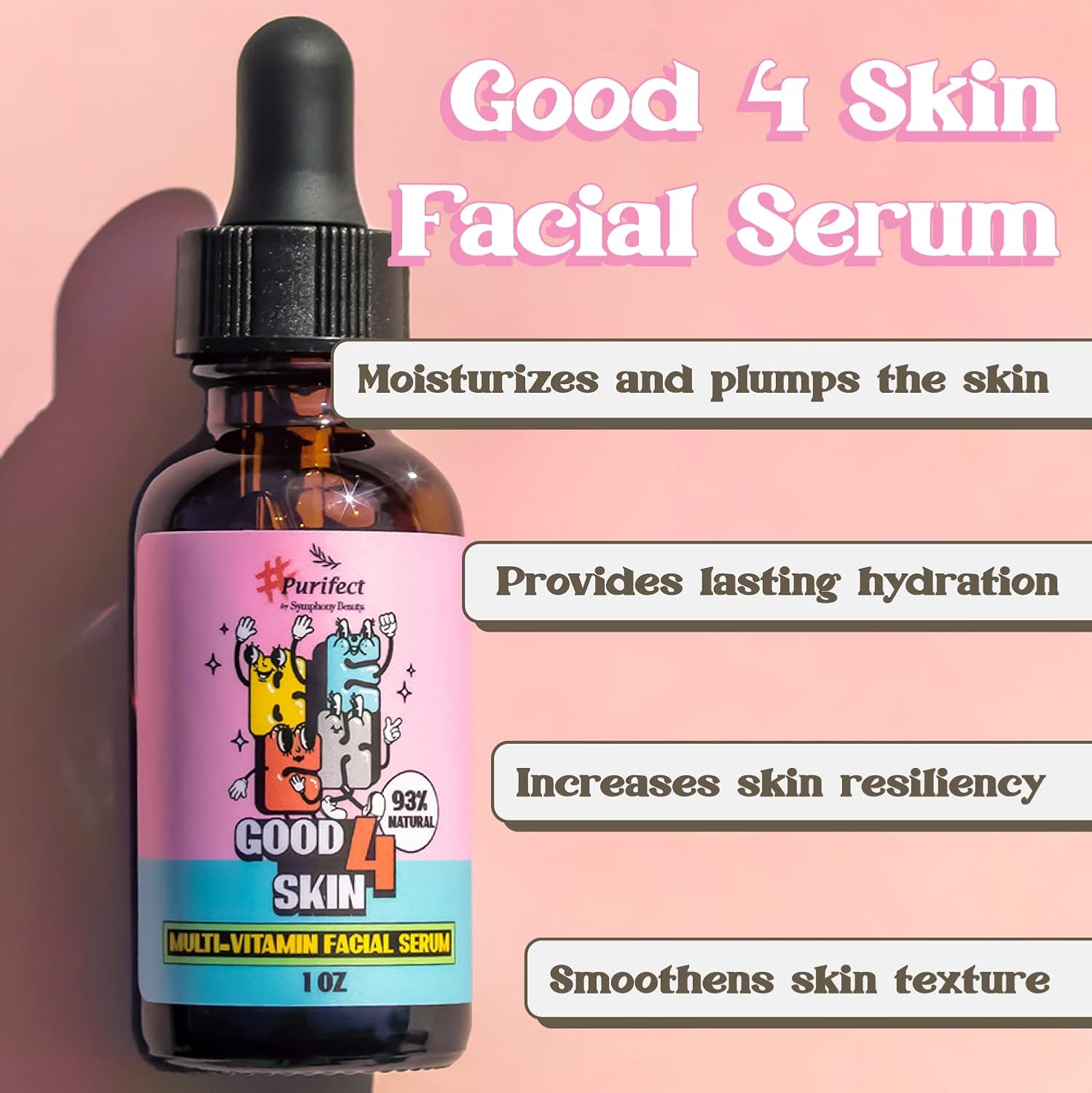 Purifect Good 4 Skin Multi-Vitamin Facial Serum 30ml with E B C K for All Skin Types - Image 2