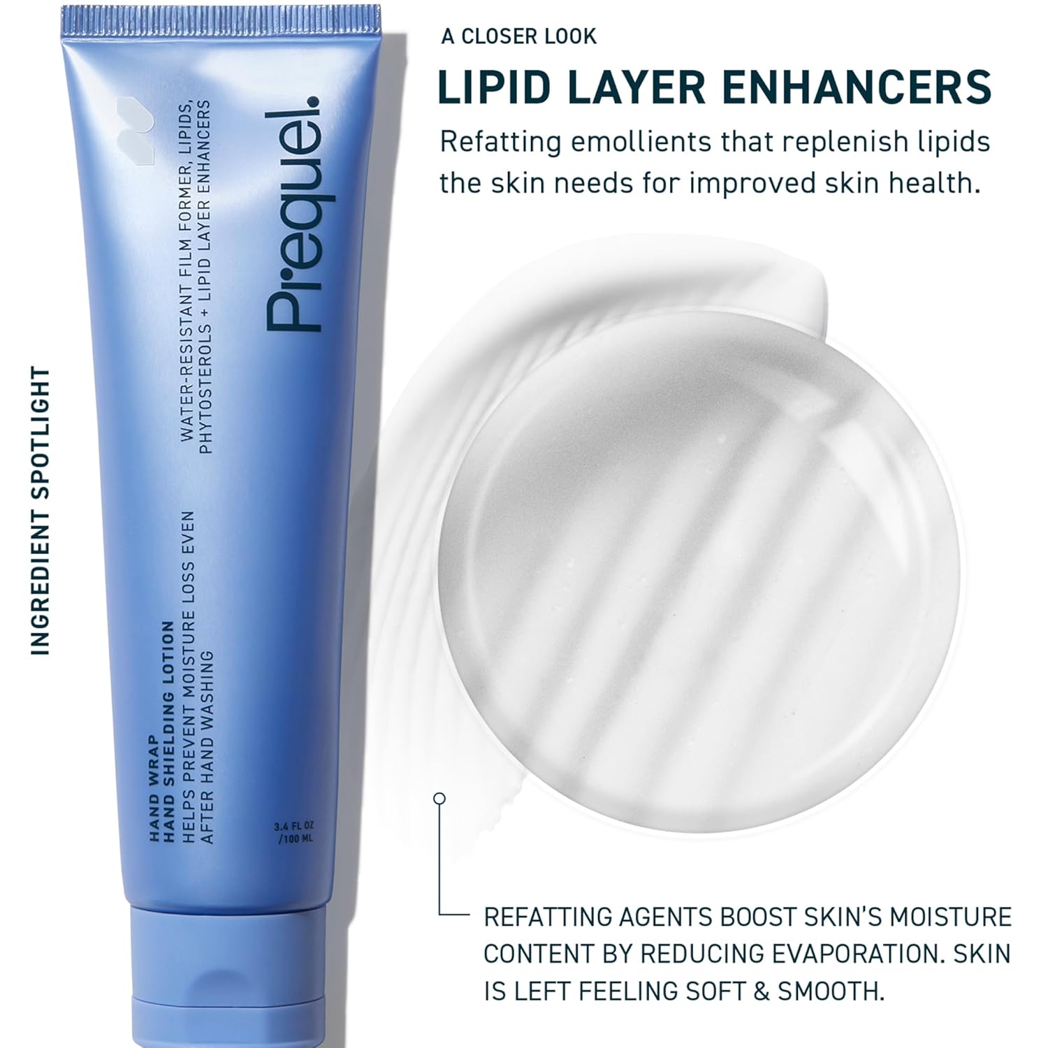 Skin Hand Wrap, Hand Cream for Dry Cracked Hands. Deep Nourishing Moisturizing Formula. Non-Greasy Balm for Women and Men. Unscented Skincare with Moisture Lock Formula. 3.4oz - Image 2