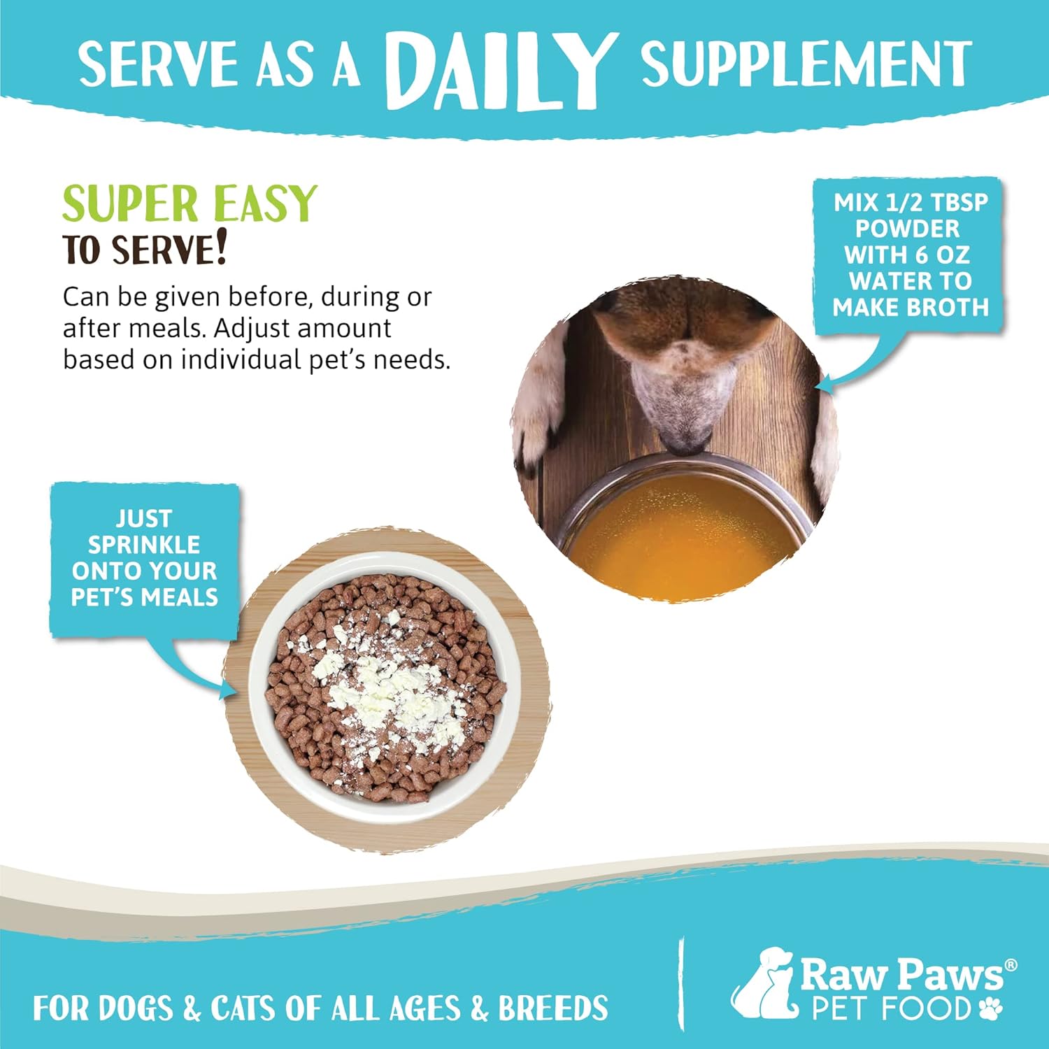 Raw Paws Beef Bone Broth 6-oz Dog and Cat Food Topper for Joint Health - Image 4