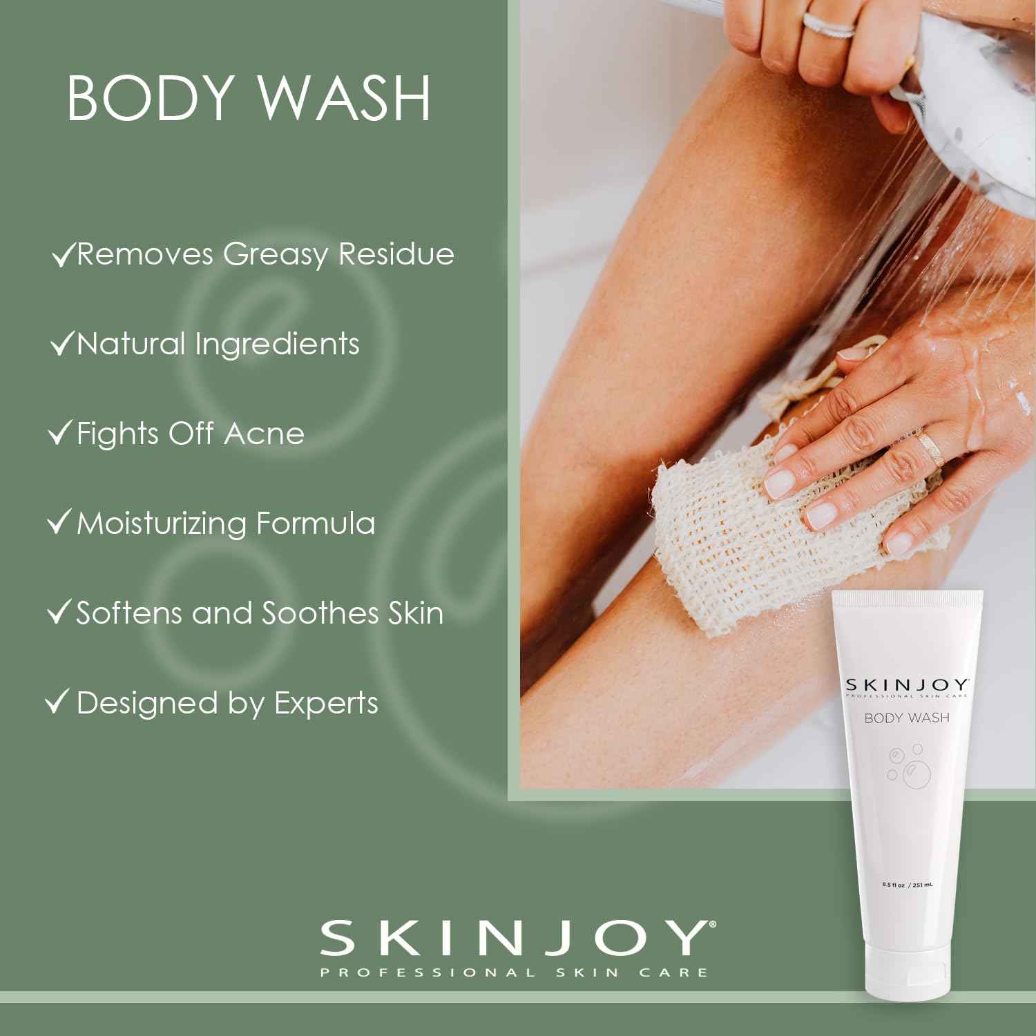Body Wash Moisturizing Skin Care, Moisturizing Body Wash For Dry Skin, Natural Body Wash, Paraben Free, Phthalate Free, Dye Free - 8.5 Fl Oz - Image 2